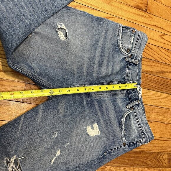 Agolde Jamie High Rise Classic Isolation Distressed Jeans Size 28‎ - Picture 8 of 10